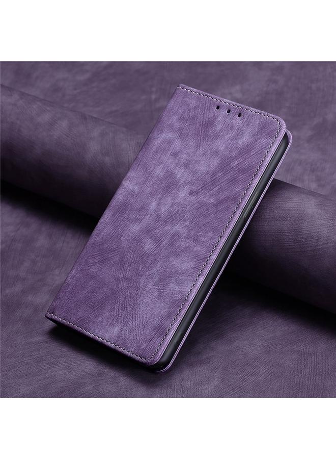 S-TOP Case For Honor Magic6 Pro RFID Anti-theft Brush Magnetic Leather Phone Case - Image 2