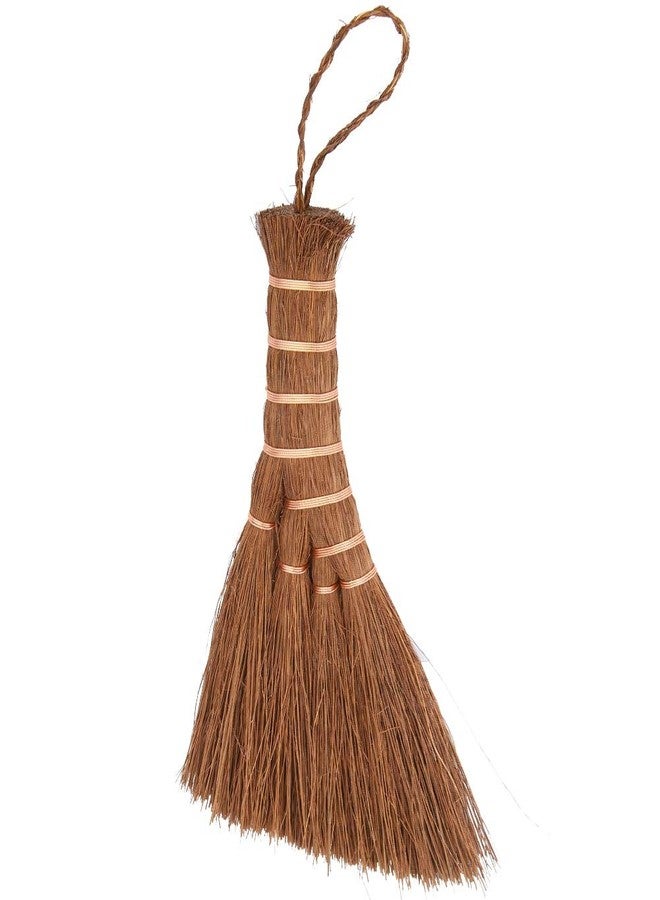 Jerliflyer Mini Brown Broom Palm,Small Palm-Sized Handle Broom Brush for dusting and Removing Crumbs, Dirt, dust, etc. from Table Tops - Image 1