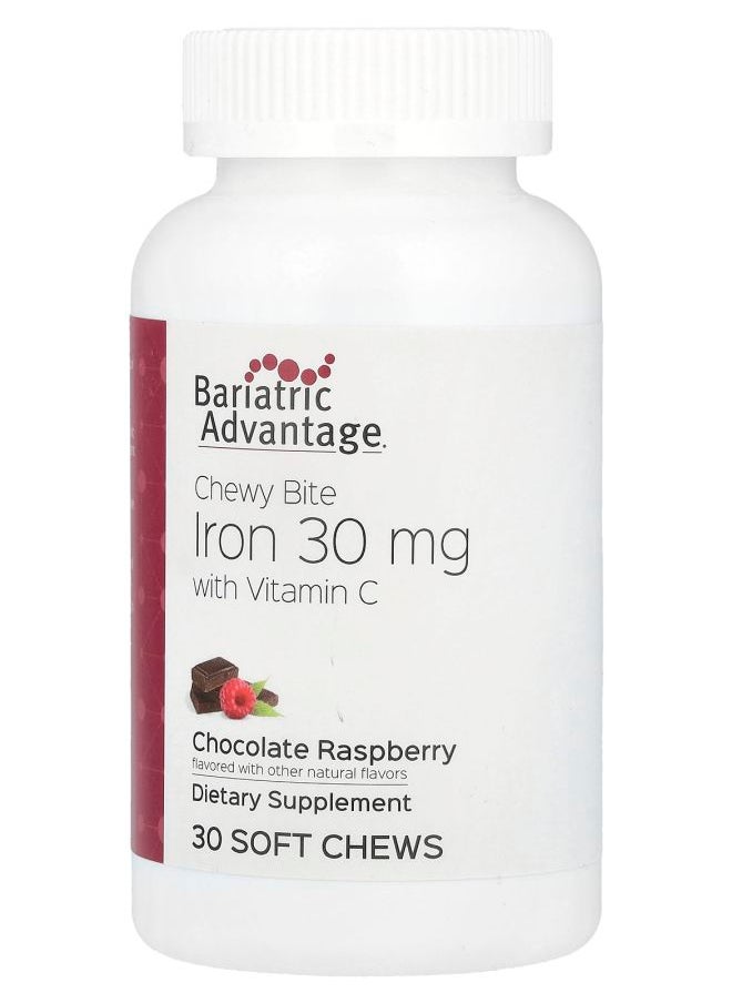 Bariatric Advantage - Chewy Bite Iron with Vitamin C Chocolate Raspberry 30 Soft Chews - Image 1