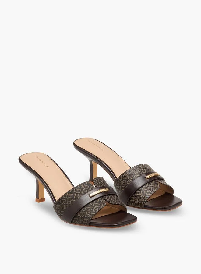 Flora Bella Women Monogram Print Sandals