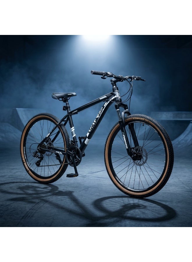 Star Kids 26-inch professional mountain bike – Lightweight and durable 6061 aluminum frame – 21-speed Shimano drivetrain – Front suspension – Powerful disc brakes – Suitable for rough and sandy terrain - Image 3
