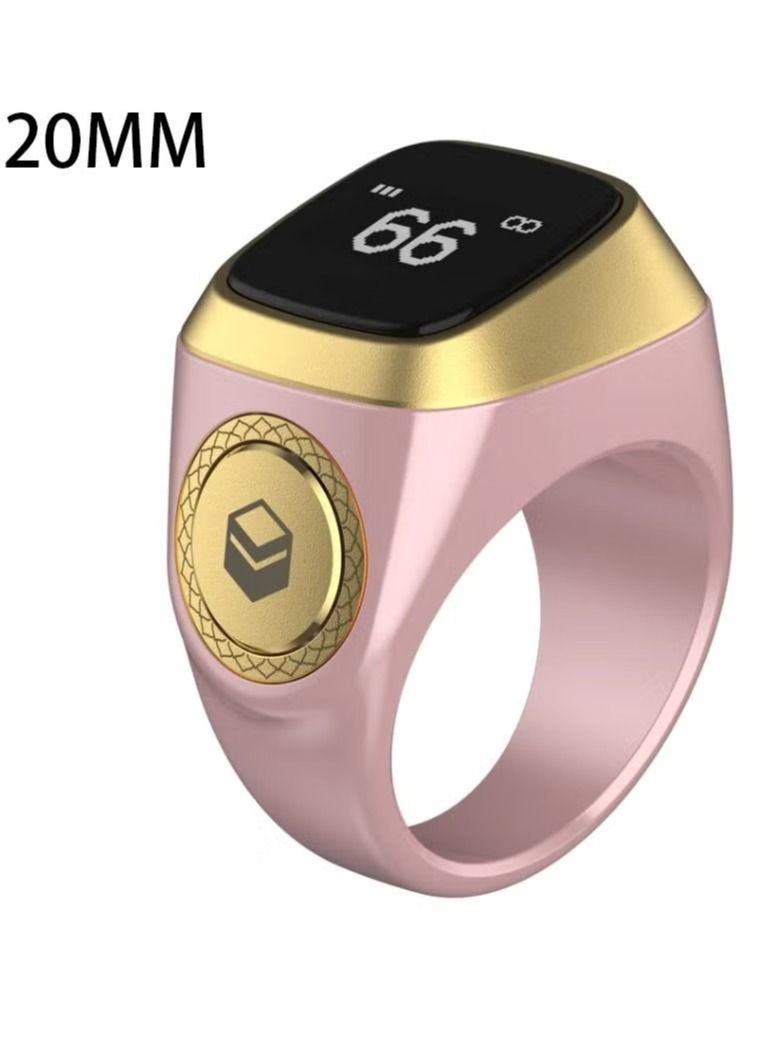 iQIBLA Zikr 1 Lite Smart Ring for Muslims Tally Tasbeeh Counter with Vibration Reminder 20mm  - Image 1