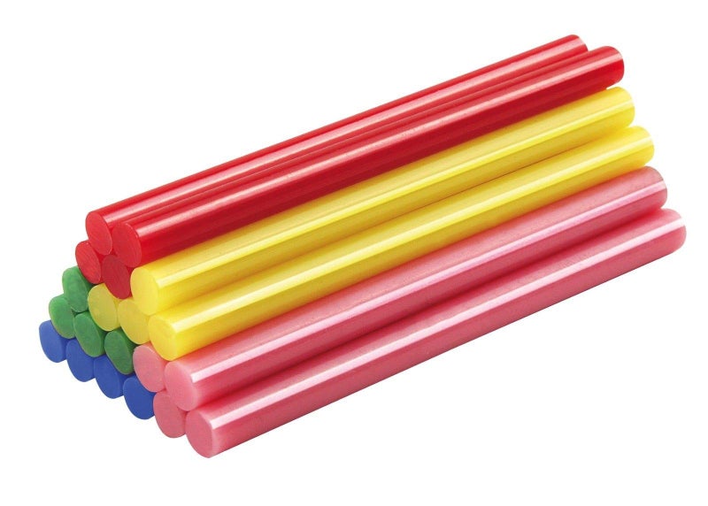 GLUN Super 11MM (Random) Colored Fluorescent HOT MELT Glue Sticks for Craft Work (10 Sticks) - Image 2