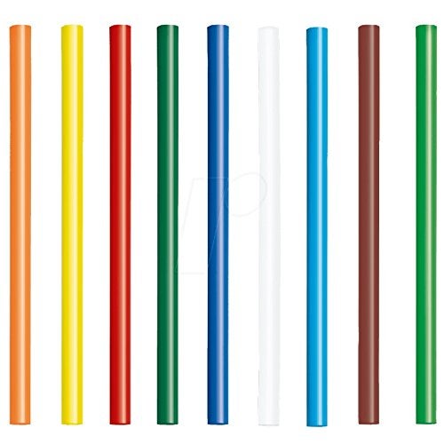 GLUN Super 11MM (Random) Colored Fluorescent HOT MELT Glue Sticks for Craft Work (10 Sticks) - Image 3