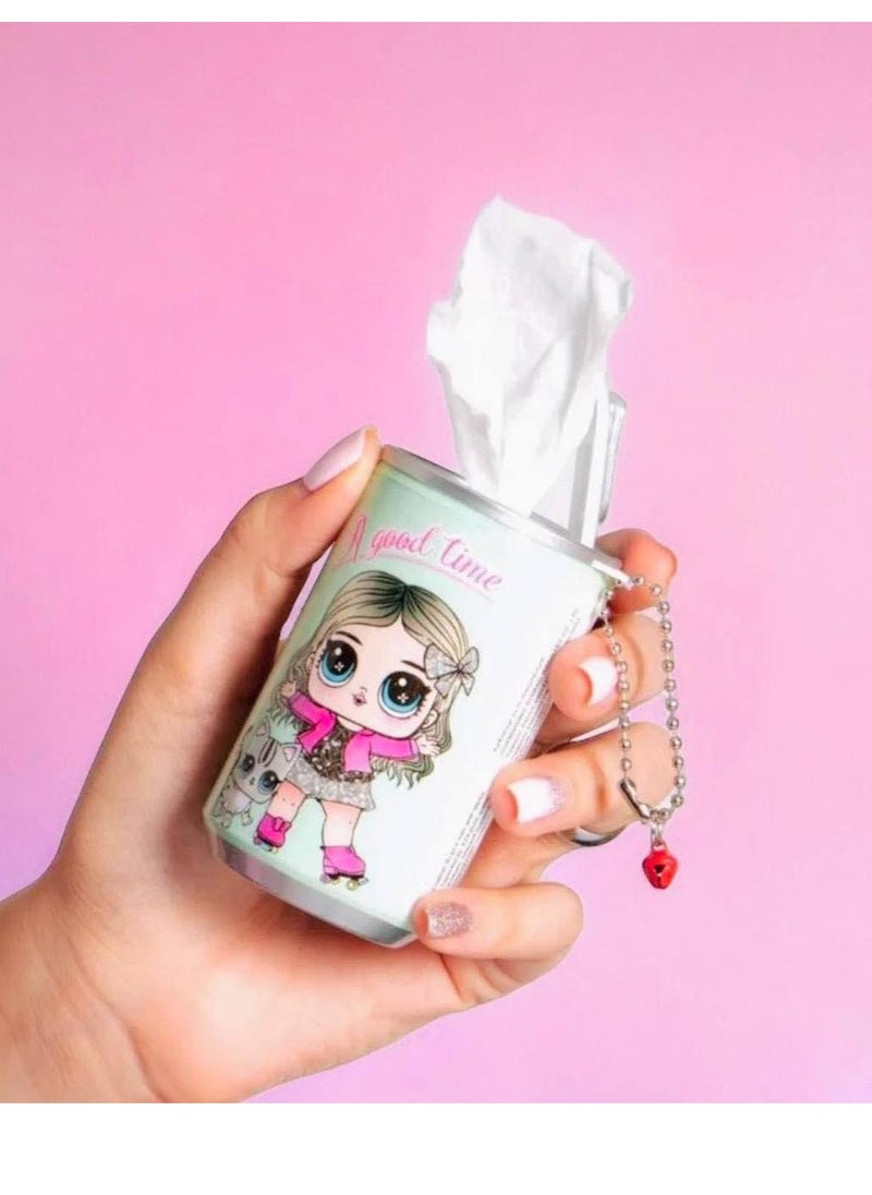 Generic - Refillable can-shaped wet wipes for schools, available in a variety of shapes and colors. - Image 1