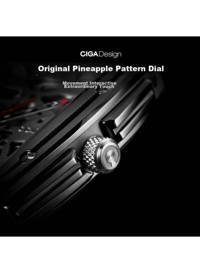 CIGA Design ساعة ميكانيكية كاملة الهيكل من سلسلة Ciga Design Z، سلسلة Fangmang، ساعة عصرية للرجال، هدية للصديق - Image 4