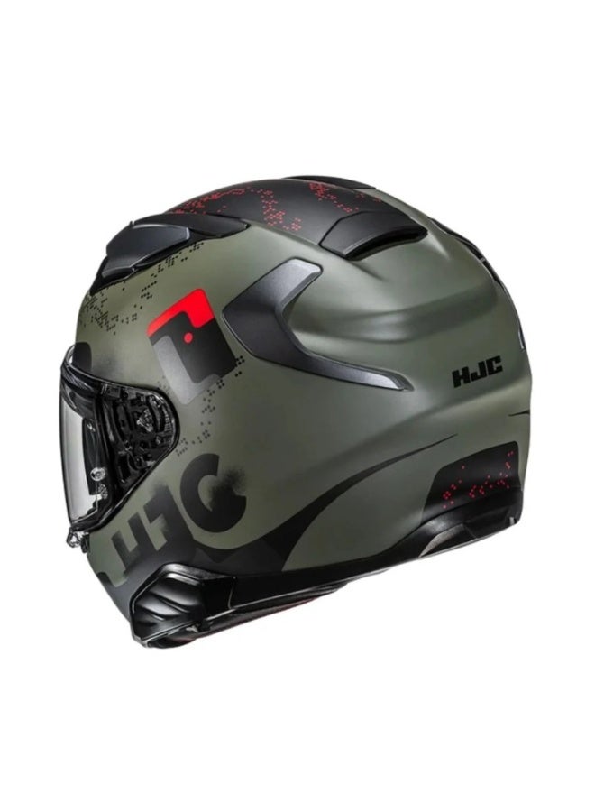 HJC F71 FACO BK/GRN Helmet - Image 2