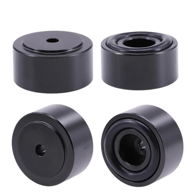 4PCS 30 * 15mm Aluminum Amplifier Feet Shock Absorber HiFi Amplifier Rubber Feet Turntable Feet Audio Speaker Isolation Feet Pad(Black 30X15) - Image 1