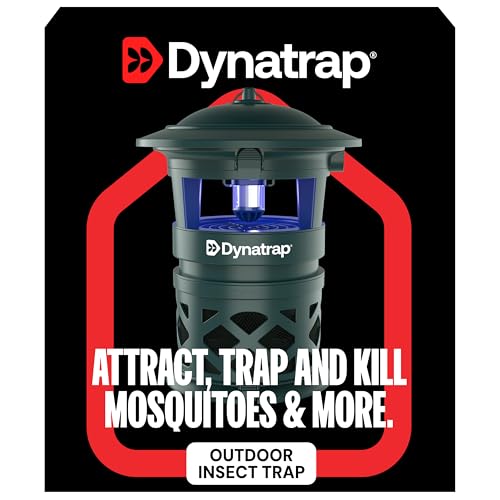 DynaTrap DT1130-GRSR 1/2 Acre Mosquito & Flying Insect Outdoor Trap and Killer – Kills Mosquitoes, Flies, Wasps, Gnats, & Other Flying Insects - Bug Zapper Alternative – Green - Image 2