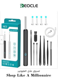REOCLE Ear Wax Removal Tool Camera Ear Cleaner with Ear Camera HD 1080P Wireless Ear Scope Otoscope with Light Visual Earwax Removal Kits  - Image 1