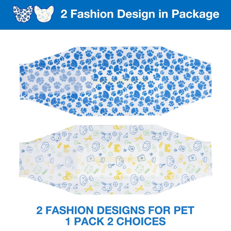 Dono Dog Diapers Male Disposable Male Dog Wraps 20ct Doggie Diapers Wetness Indicator Leak-Proof Dog Belly Wraps, Rapid-Dry Gel Technology Puppy Diapers for Excitable Urination Incontinence, Medium - Image 2
