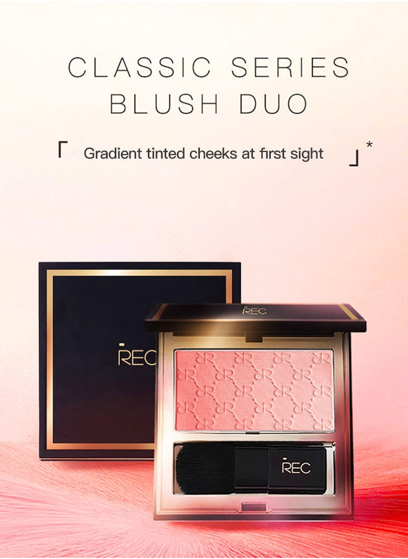 REC - Velvet Gradient Two-color Blush Kojima Apricot 4g - Image 1