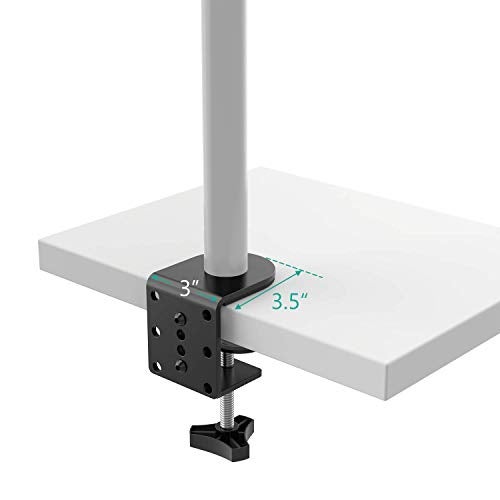 WALI C-Clamp Base Stand Mounting Accessory for WALI Monitor Mount Workstation System (C-CLAMP), Black - Image 5