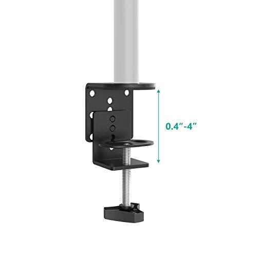 WALI C-Clamp Base Stand Mounting Accessory for WALI Monitor Mount Workstation System (C-CLAMP), Black - Image 2