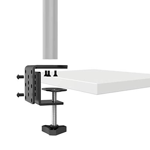 WALI C-Clamp Base Stand Mounting Accessory for WALI Monitor Mount Workstation System (C-CLAMP), Black - Image 3