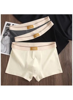 Generic 3 Pieces Mens underwear Mens Boxer Briefs Cotton Mens Antibacterial Underwear Boxer Briefs for Mens Trunks Pack Pouch Fly Comfortable Underpants  - Image 1