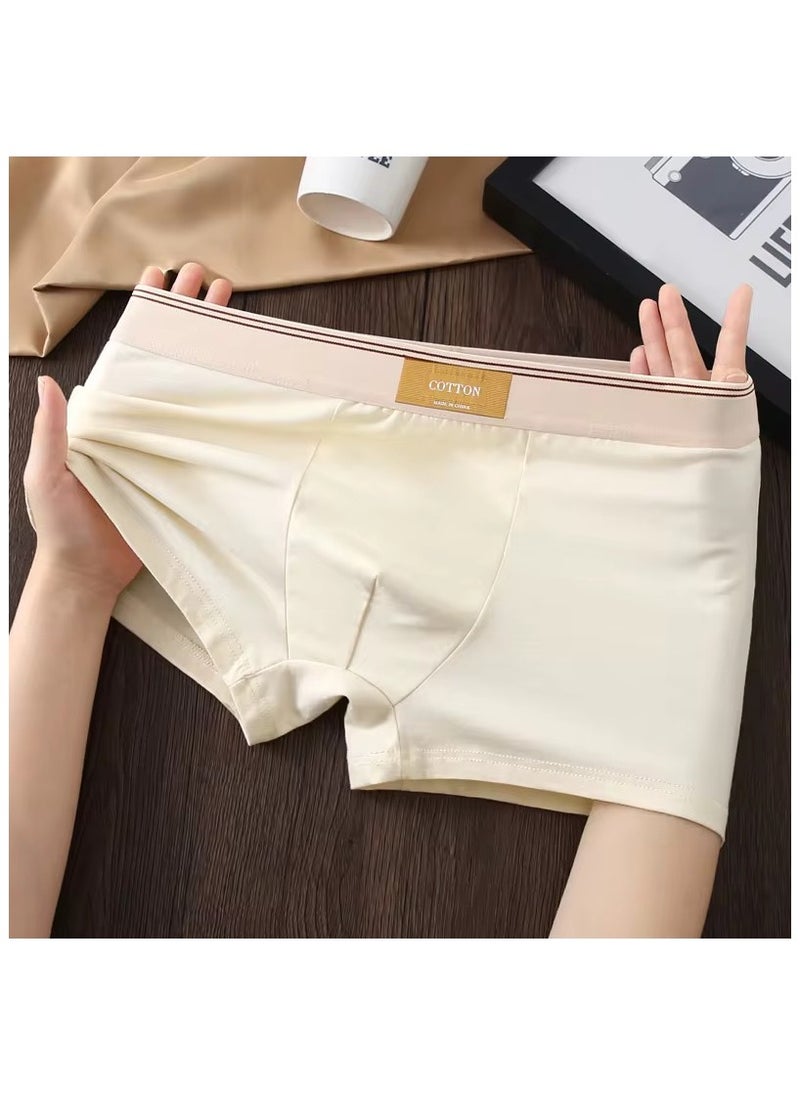 Generic 3 Pieces Mens underwear Mens Boxer Briefs Cotton Mens Antibacterial Underwear Boxer Briefs for Mens Trunks Pack Pouch Fly Comfortable Underpants  - Image 2