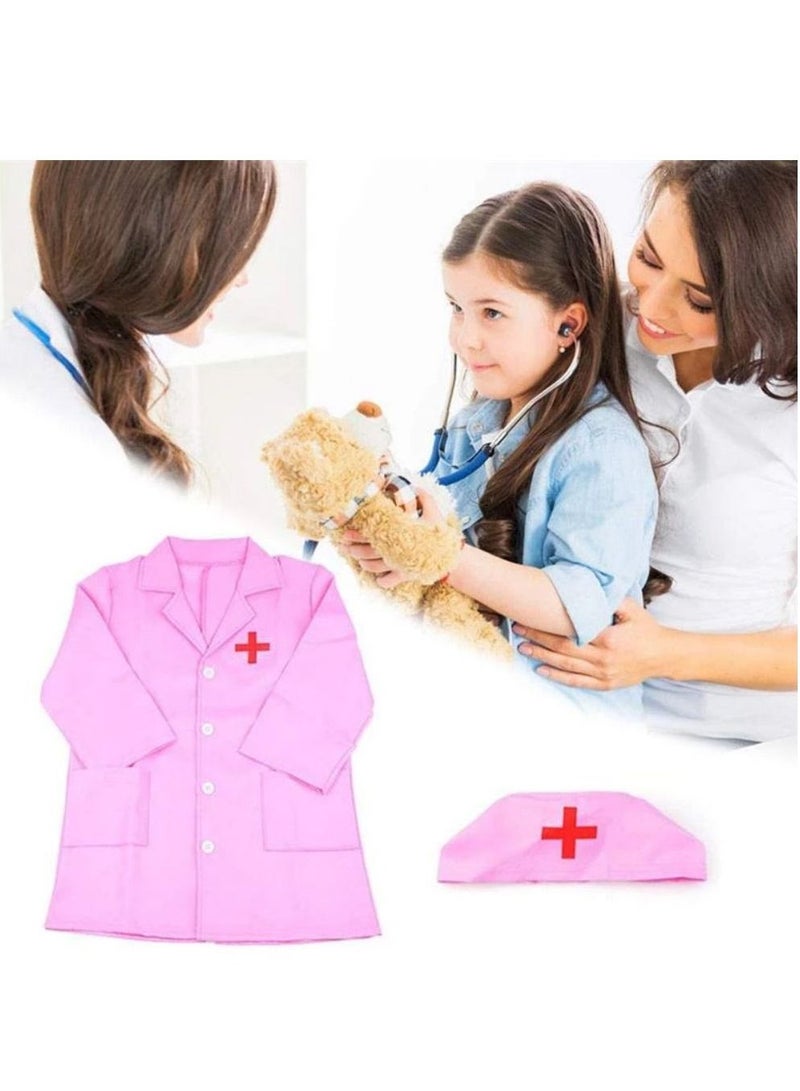 كياوكاي لعبة الطبيب مجموعة لعب الاطفال زي ممرضة باللون الوردي - Image 4