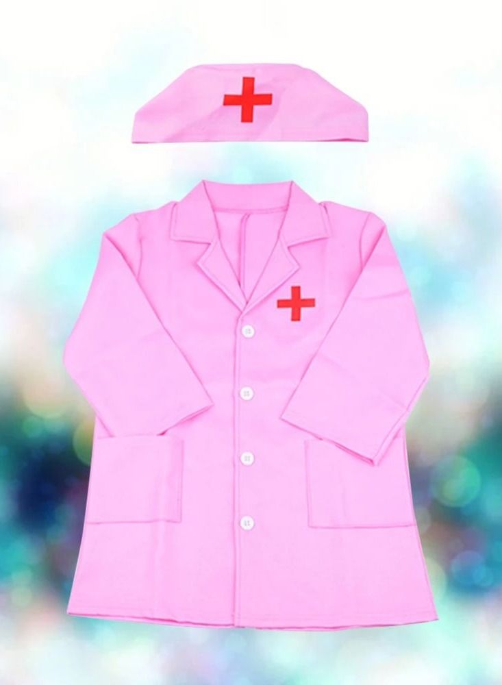 كياوكاي لعبة الطبيب مجموعة لعب الاطفال زي ممرضة باللون الوردي - Image 1