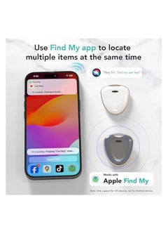 Generic Key Finder, Item Locator,Finder  like Airtag Works with Find My (iOS only) Smart Finder Tag, Bluetooth Luggage Finder for Bags, Keys and Wallets, Replaceable Battery, IP67 Waterproof 2 Pack  - Image 4