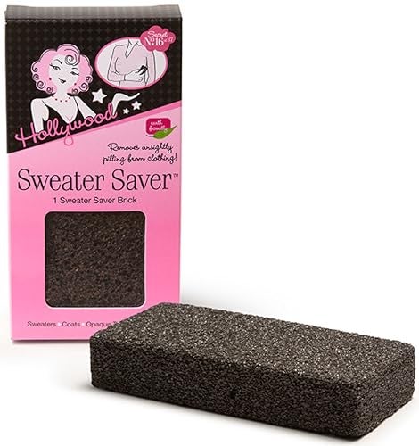 Hollywood Fashion Secrets Sweater Saver Brick - Effective Pill Remover for Clothing - Image 1