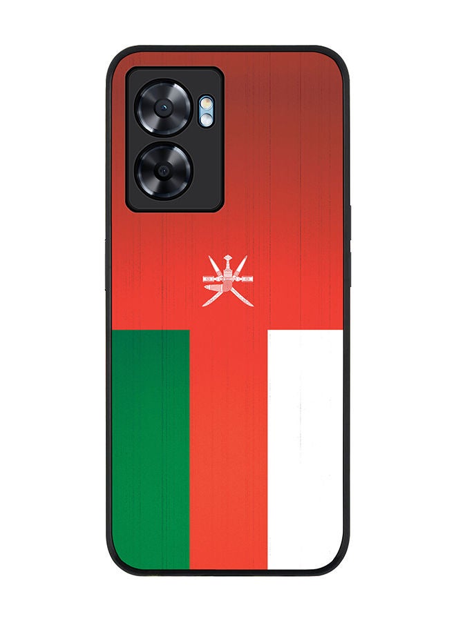 Stylizedd Rugged Black edge case for Oppo A57 Slim fit Soft Case Flexible Rubber Edges Anti Drop TPU Gel Thin Cover - Flag Of Oman - Image 1