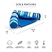 Big Joe Noodle Sling 2 Pack No Inflation Needed Pool Seat with Armrests Blurred Blue Stripe Double Sided Mesh 3ft - Image 4
