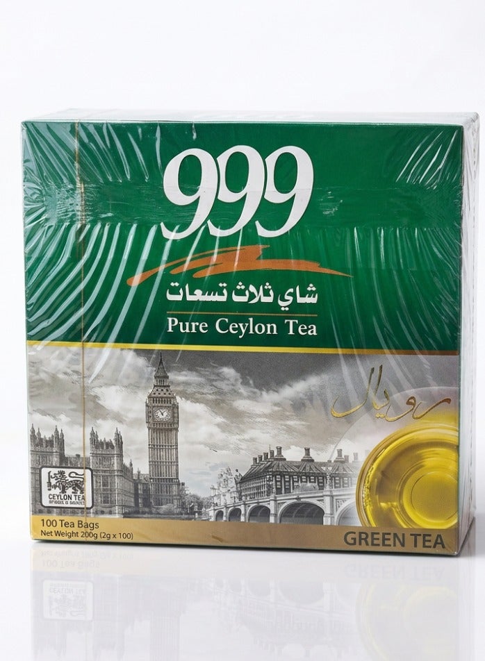 999 Three Nines Royal Green Tea 100 Bags