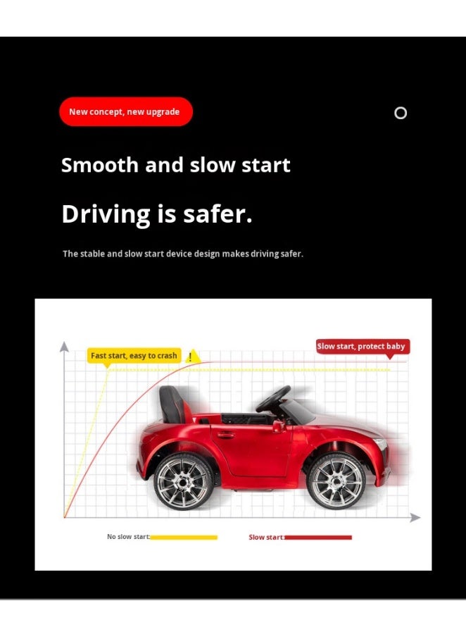 FUN MOMENT Kids Electric Car with Remote Control, LED Lights, and Music - Image 4
