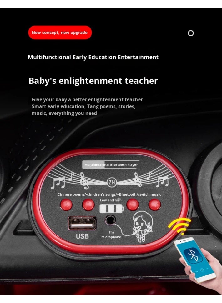 FUN MOMENT Kids Electric Car with Remote Control, LED Lights, and Music - Image 5