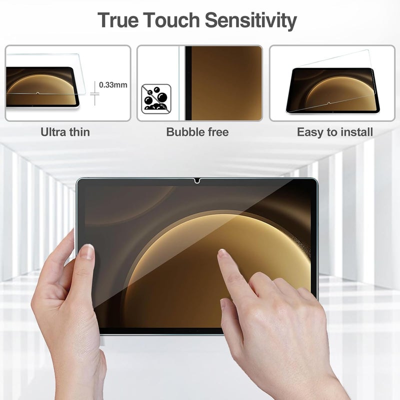 Procases 2 Pack Screen Protectors For Galaxy Tab S9 Fe 5G/Wifi 10.9" 2023 + 3 Pack Camera Lens Protectors, Tempered Glass Film Guard For Galaxy Tablet Sm-X510 X516 X518-2 Pack - Image 5