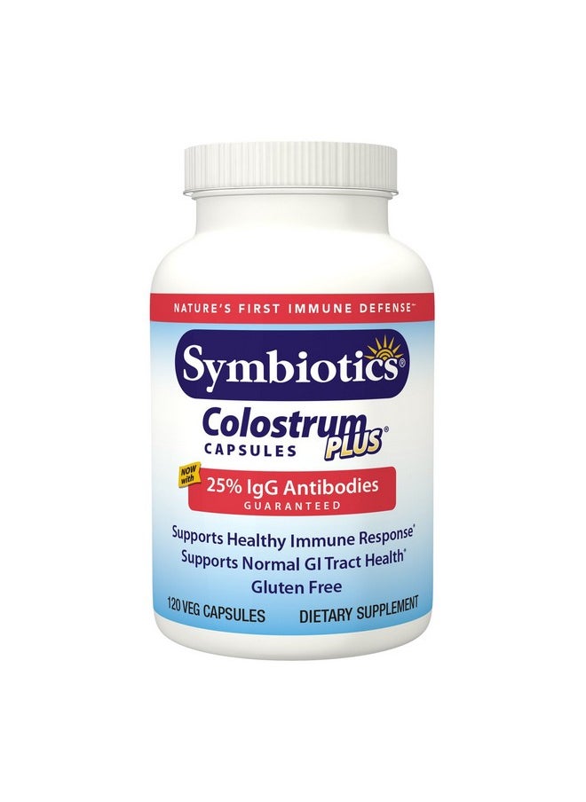 Symbiotics Colostrum Capsules Plus Supports Healthy Immune Response (120 Capsules)  - Image 1
