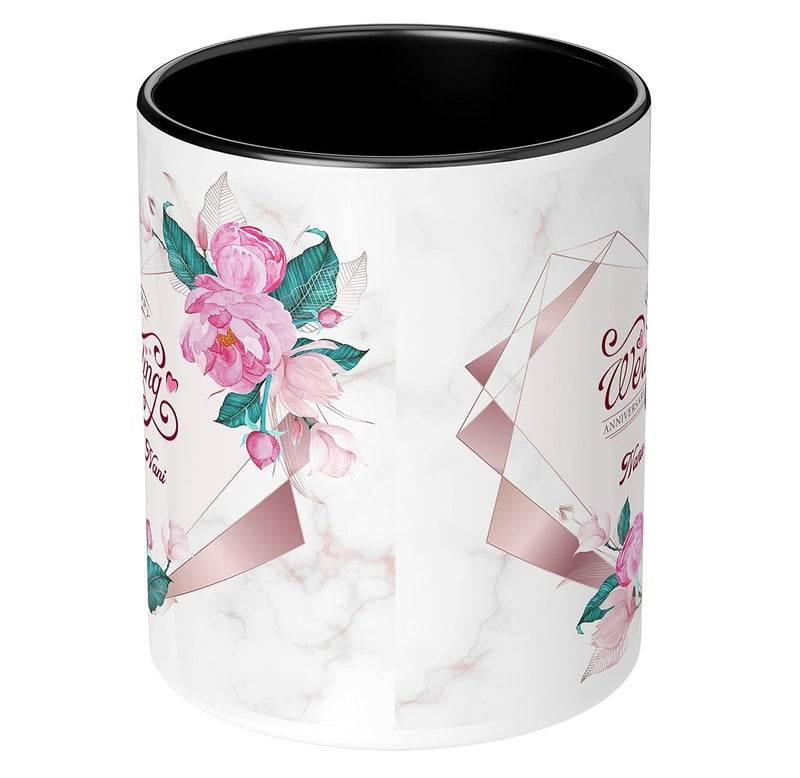 NH10 DESIGNS NH10 DESIGNS Happy Wedding Anniversary Nanu and Nani Printed Mug for Marriage Anniversary Wedding Anniversary Gift for Couples Nana Ji Nani Ji Nanu HAV3TM 15  - Image 3
