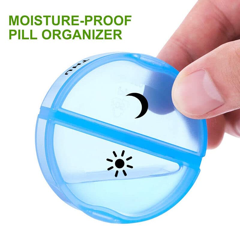 INKULTURE Portable Medicine Organizer Box Tablets Container Case Travel Pill Box For 07 days | Multicolor | 01 Pcs - Image 5