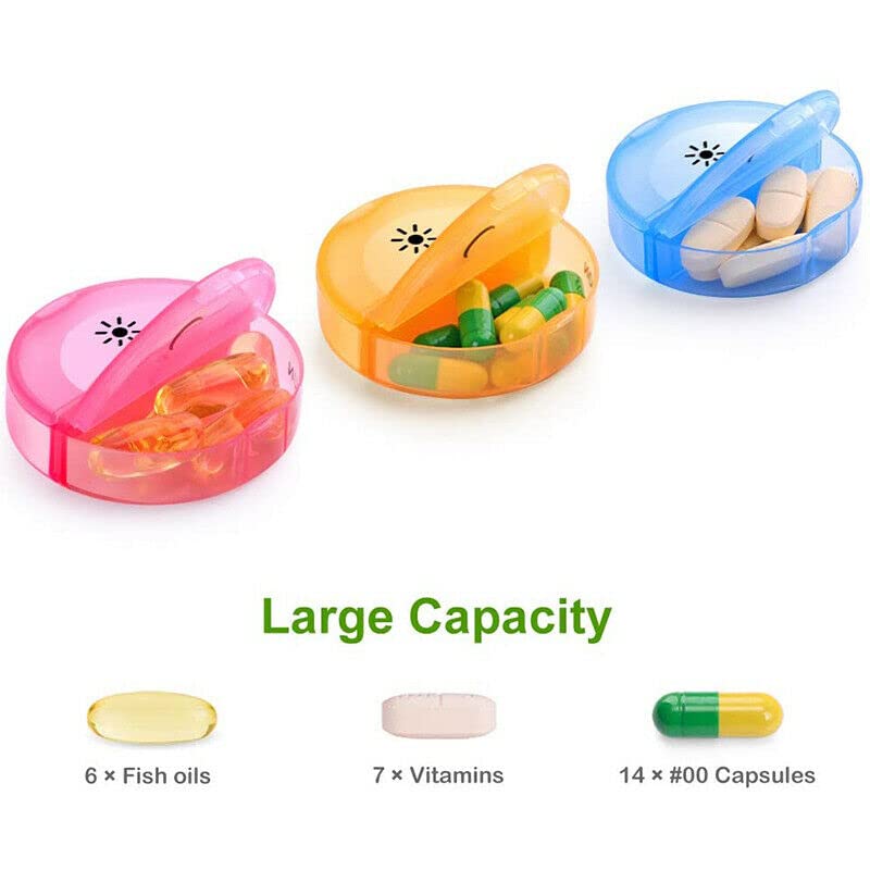 INKULTURE Portable Medicine Organizer Box Tablets Container Case Travel Pill Box For 07 days | Multicolor | 01 Pcs - Image 2