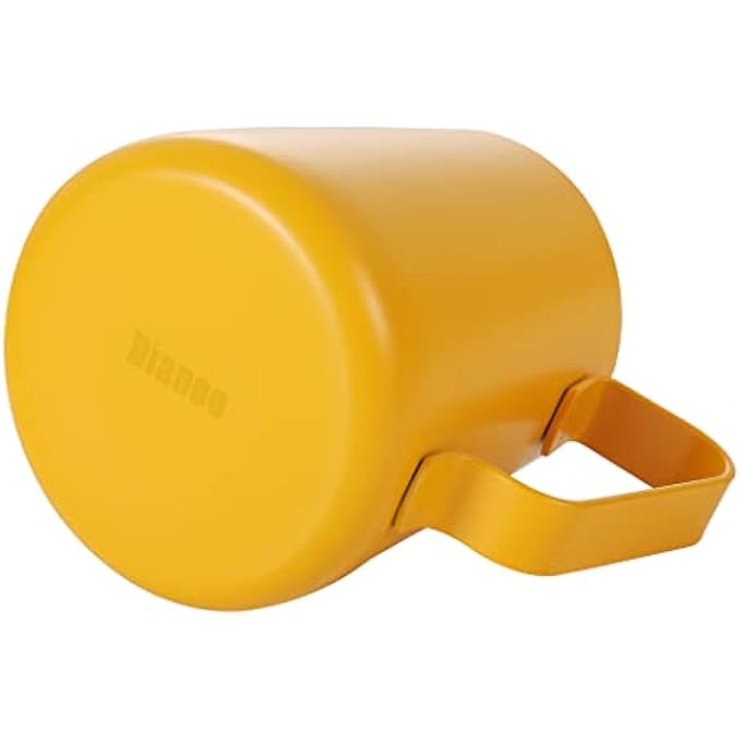 Dianoo Espresso Steaming Pitcher 350Ml Milk Frothing Pitcher Stainless Steel Coffee Milk Frothing Cup Coffee Jug Latte Art Yellow - Image 3