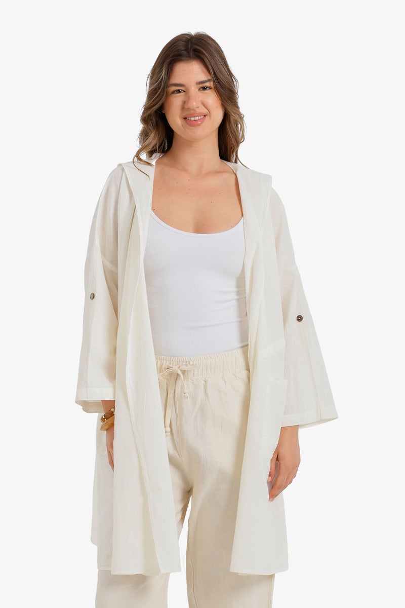 Carina Drawstring Waist Kimono - Image 1