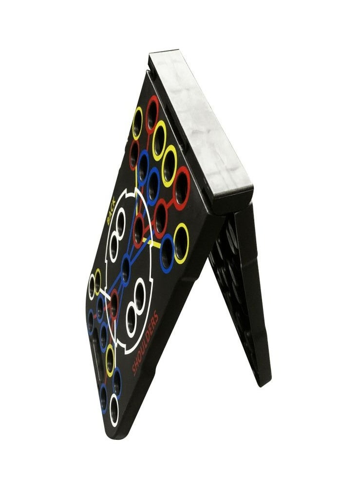 Oasisgalore - Push Up Board Versatile Home Gym Equipment Foldable Portable Color-Coded for Targeted Muscle Engagement Professional Strength Training - Image 1