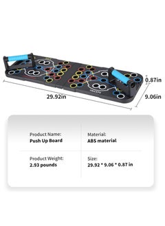 Oasisgalore Push Up Board Versatile Home Gym Equipment Foldable Portable Color-Coded for Targeted Muscle Engagement Professional Strength Training  - Image 3