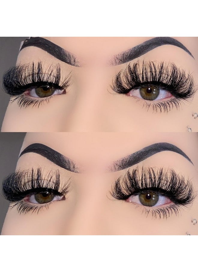 Miss Kiss 6 Pairs Lashes, Long Volume Wispy Lash, Soft Fluffy Faux Mink Eyelashes, Manga Russian C Curl Eye Lash, 3D False Lashes Strip 18 Mm  - Image 3