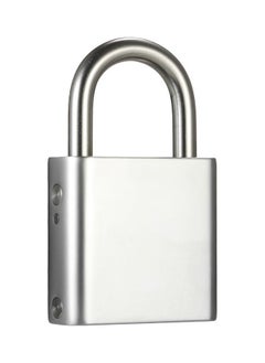 NIBEMINENT Smart Keyless Lock Waterproof And App Unlock Anti-Theft Padlock Sliver  - Image 2
