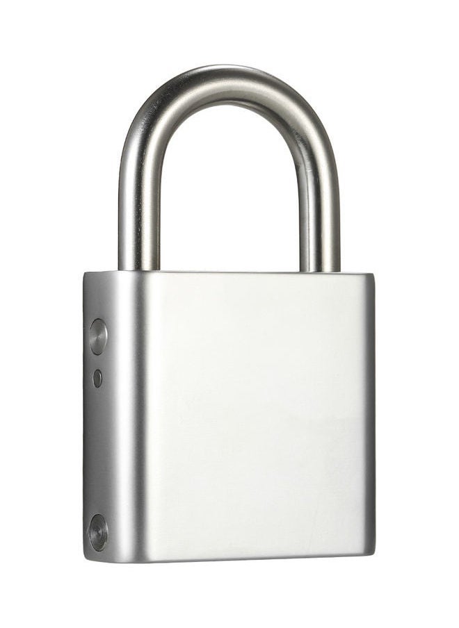 NIBEMINENT - Smart Keyless Lock Waterproof And App Unlock Anti-Theft Padlock Sliver - Image 1