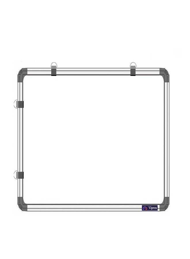 Viprax 2x1.5 Ft. Non Magnetic White Board with Green Chalk Board Surface on Back Side, Heavy-Duty Aluminum Frame (Pack of 1) - Image 1