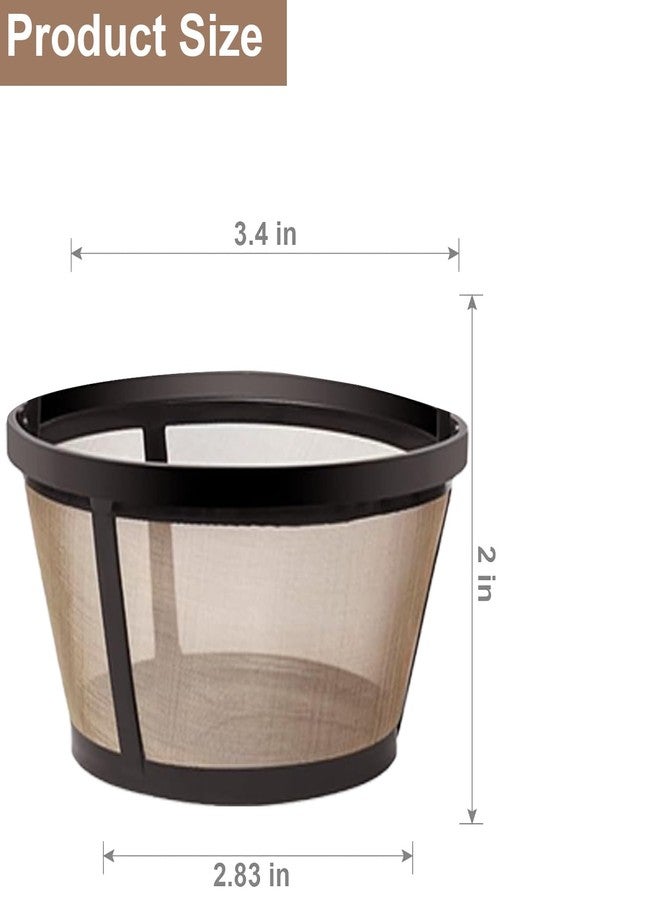BRENSTEN 4-5 Cup Reusable Filter Basket With Solid Bottom Fits MrCoffee, Cuisinart, Black & Decker, Hamilton Beach Coffee Makers, Stainless Steel Coffee Makers - BPA-Free Permanent Replacement - 1-Pack - Image 4