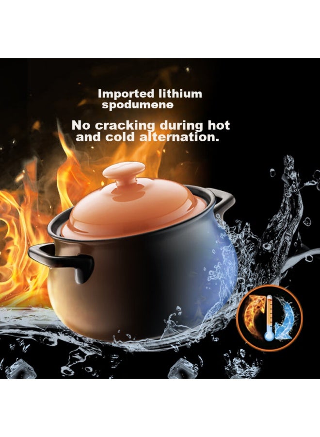 Supor Casserole Pot, Soup Pot, Stew Pot, 6.0l Health Pot, High Temperature Resistant, Non-cracking Ceramic Pot, Eb60mat01 - Image 1