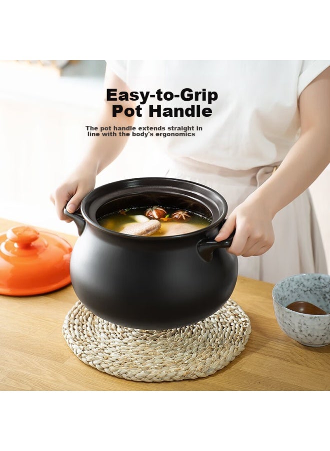 Supor Casserole Pot, Soup Pot, Stew Pot, 6.0l Health Pot, High Temperature Resistant, Non-cracking Ceramic Pot, Eb60mat01 - Image 3