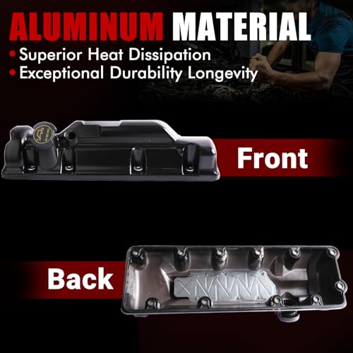MITZONE مجموعة غطاء الصمام المصنوعة من الألمنيوم الجانبي الأيمن من MITZONE متوافقة مع فورد E-150 E-250 F-150 كراون فيكتوريا لمركوري غراند ماركيز ولموديل لينكولن تاون كار 4.6L V8 2006-2014 - Image 3