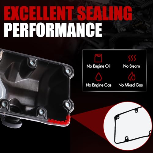 MITZONE مجموعة غطاء الصمام المصنوعة من الألمنيوم الجانبي الأيمن من MITZONE متوافقة مع فورد E-150 E-250 F-150 كراون فيكتوريا لمركوري غراند ماركيز ولموديل لينكولن تاون كار 4.6L V8 2006-2014 - Image 4