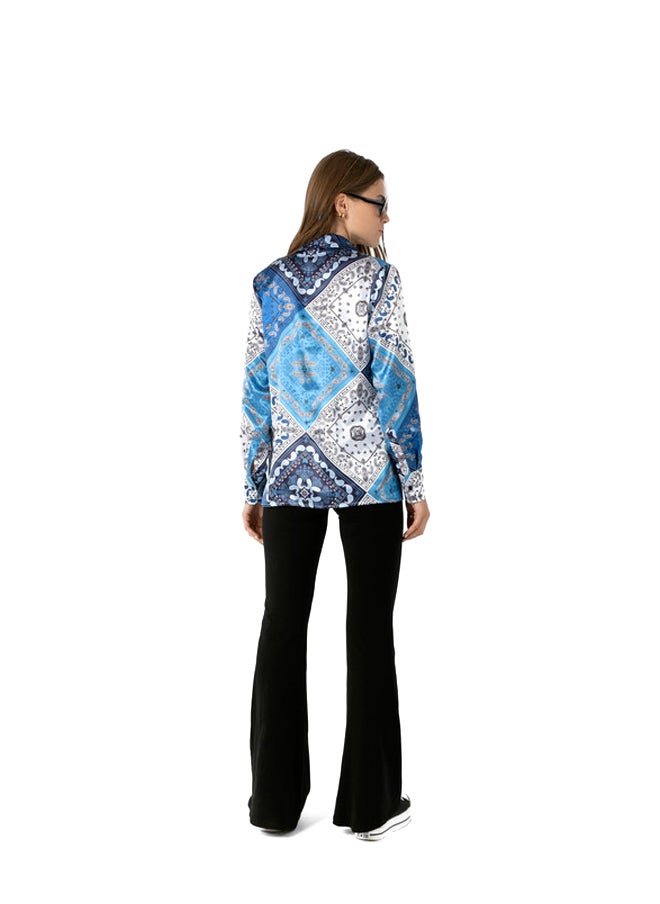 Marco Bergamo - Button Front Printed Blouses - Image 1
