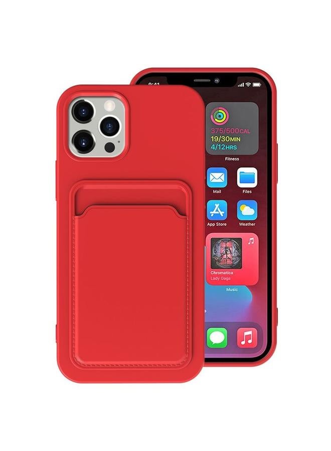 Zaboon Case For iPhone 12 Pro TPU + Flannel Lining Shockproof Case with Card Slots - Image 1